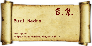 Buzi Nedda névjegykártya